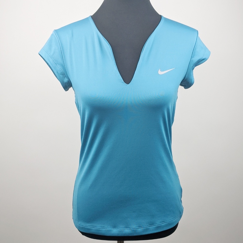 NIKE Dri-Fit V-Neck Top - Picture 1 of 5